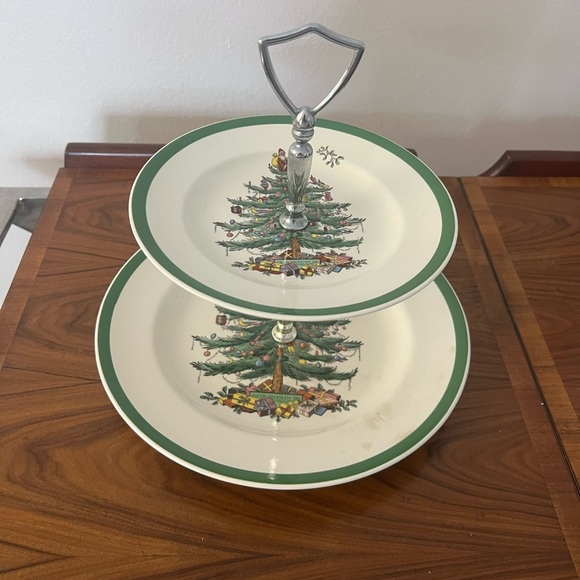 Spode Other - Spode Christmas 2 Tier Porcelain Cookie Plate Excellent condition